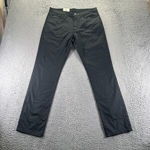 English Laundry Pant Mens 32x32 Black Cotton Chino Straight Leg Business Preppy
